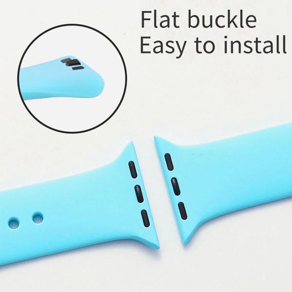 Silicone Strap for IWatch Apple Watch Series 11 10 9 8 7 6 5 4 3 Ultra 3 2 Se 3 2 49mm 46 45 44 42 41 40 38mm Soft Rubber Replacement Band Accessories for Tali Jam Tangan Smartwatch I8 S10 S8 S9 Pro Max T900 T800 Ultra 8 MAX 9 PRO S20 T500 Silicone Strap for IWatch Apple Watch Series 11 10 9 8 7 6 5 4 3 Ultra 3 2 Se 3 2 49mm 46 45 44 42 41 40 38mm Soft Rubber Replacement Band Accessories for Tali Jam Tangan Smartwatch I8 S10 S8 S9 Pro Max T900 T800 Ultra 8 MAX 9 PRO S20 T500