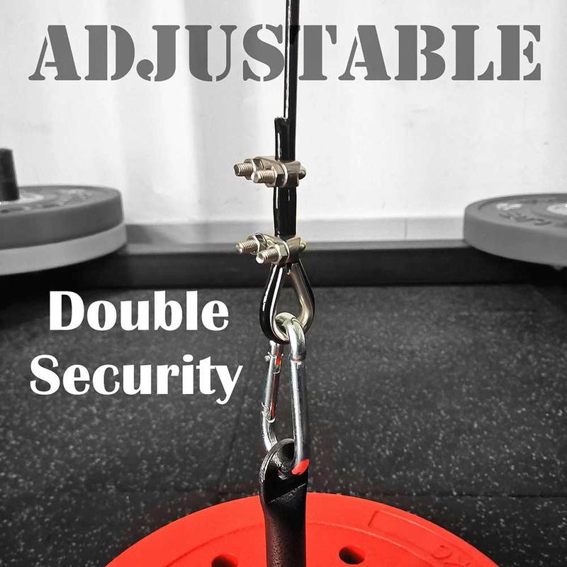 Katrol Gym Fitness Olahraga Beban Pulley Cable Machine Arm Bicep 2M 3