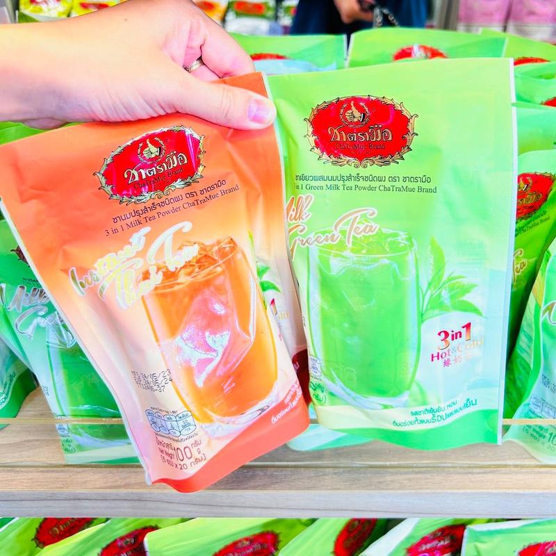 Bịch 5 gói trà sữa Thái xanh Thái đỏ Hoà Tan Chatramue Thái Lan