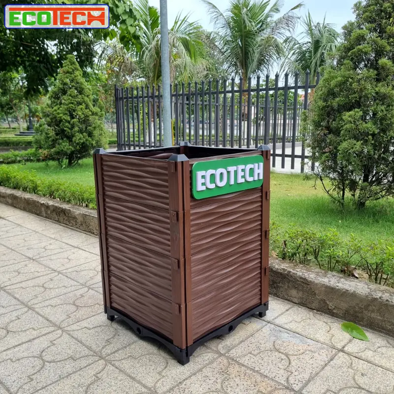 CHẬU GHÉP THÔNG MINH 50x50x70 Cm: Thẩm mỹ, kết cấu chắc, dễ lắp đặt, phù hợp mọi cây trồng đô thị. 6