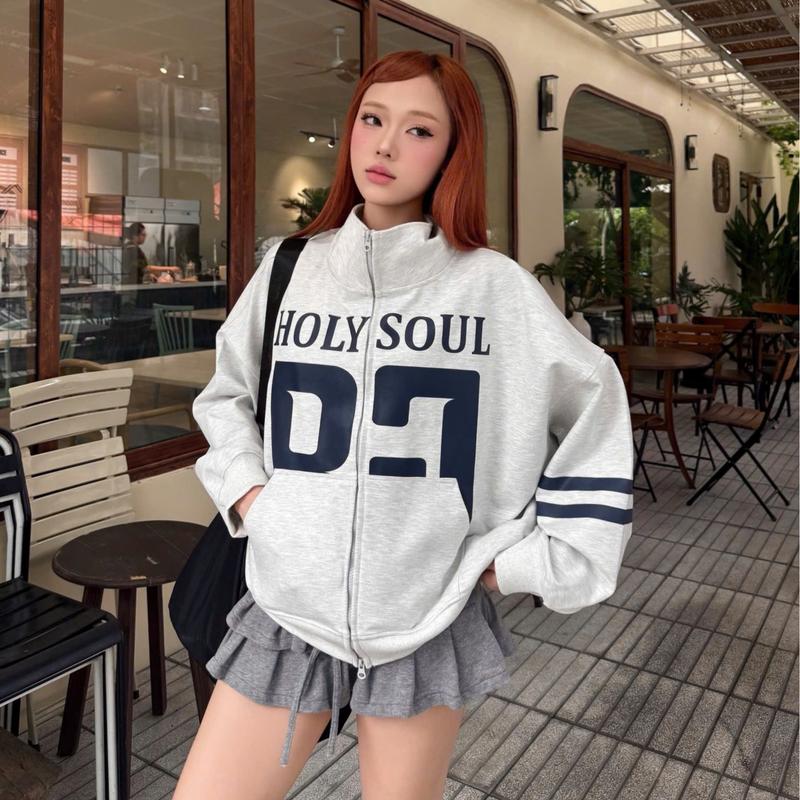 Áo khoác Cropped Holy Soul vải PCG form rộng nữ Regods - JACKET CROPPED HOLY SOUL