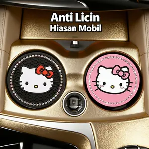 2 Buah Tatakan Gelas Mobil Silikon Anti Selip Kualitas Tinggi, Model [Model Name] - Alas Penyimpanan Mobil Praktis, Aksesori Interior Mobil, Pelindung Meja Keramik, UK 15x10cm, Mudah Pasang, Tahan Lama, Perlindungan Maksimal untuk Kenyamanan Pemakaai