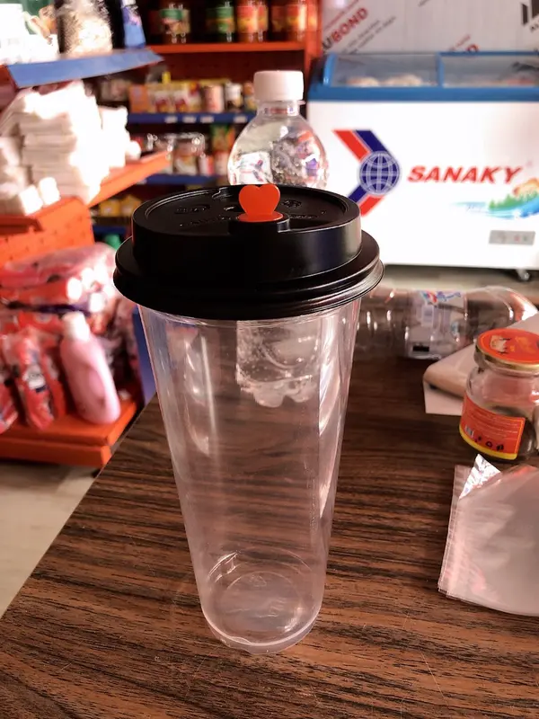 50 ly nhựa 500ML Nắp trái tim phi 90 Đựng Thực Phẩm 2
