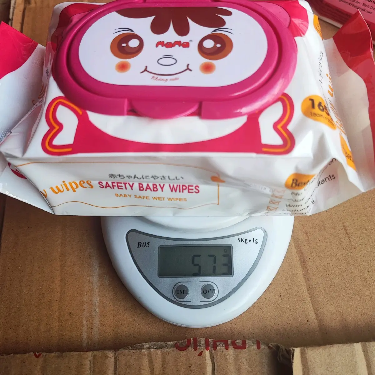 Khăn Ướt Baby Wipes Không Mùi Khổ Giấy Lớn 100-125 tờ Cho Bé