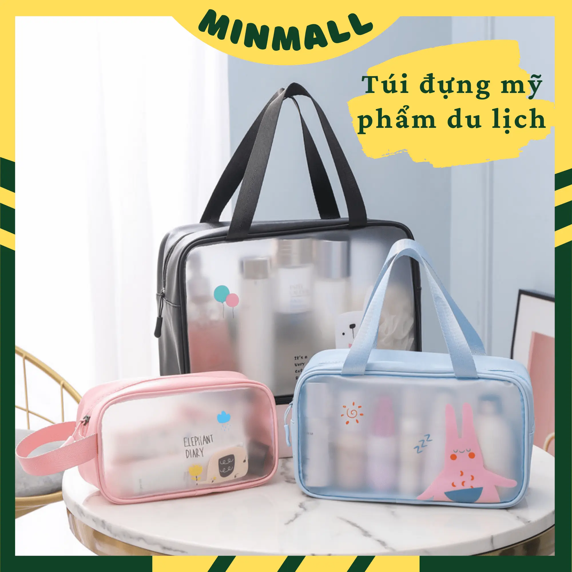 Túi đựng mỹ phẩm đồ trang điểm du lịch chống thấm nước