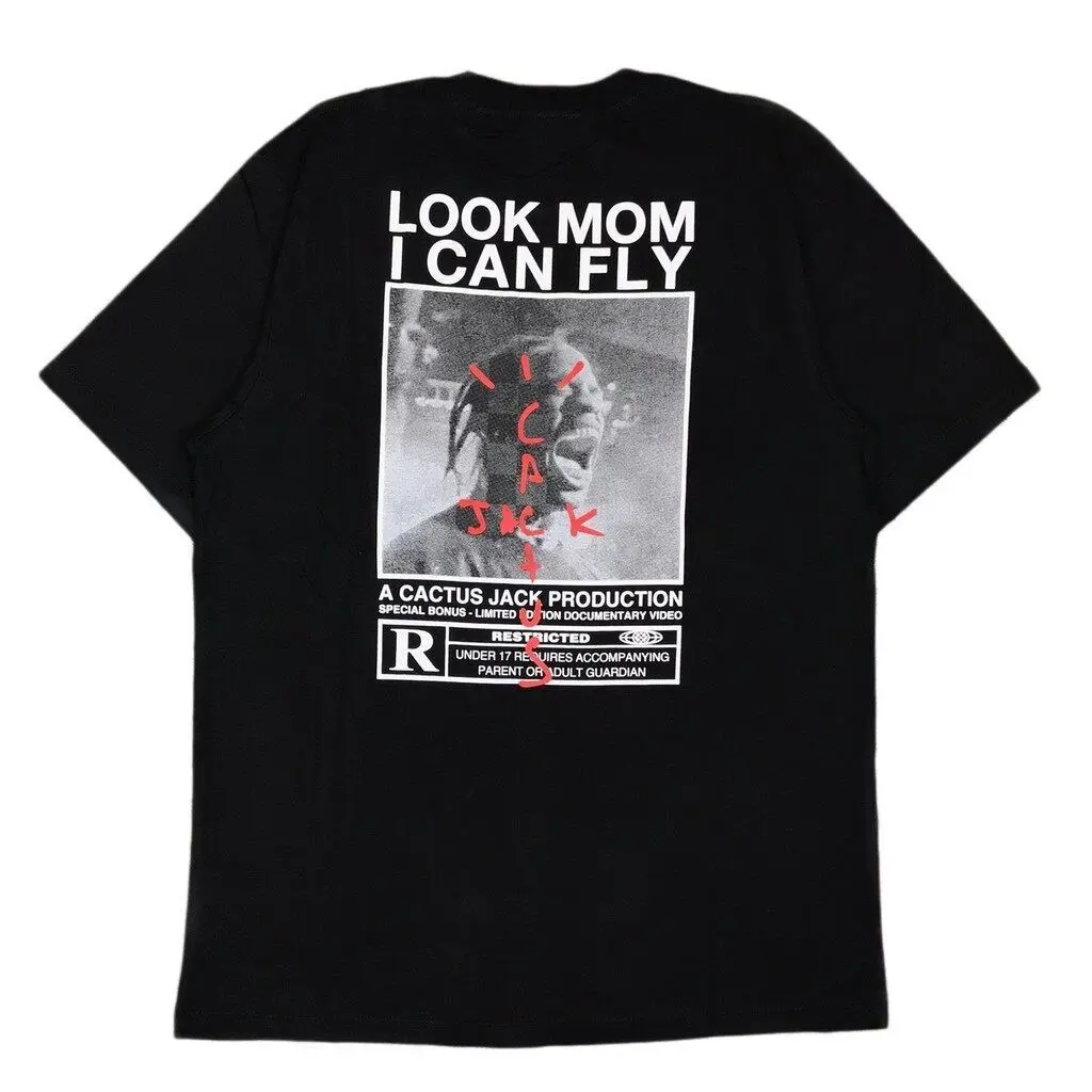 SS CACTUS JACK TRAVIS SCOTT LOOK MOM I CAN FLY TEES-5XL - TikTok Shop  Malaysia