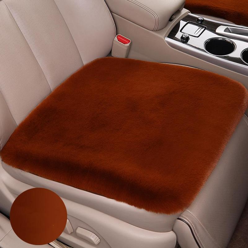 Product Introduction of Plush Seat Cushion Car Seat Cushion Winter Plush Rabbit Fur Winter Warmth Thick Wool One Piece E2D8 49