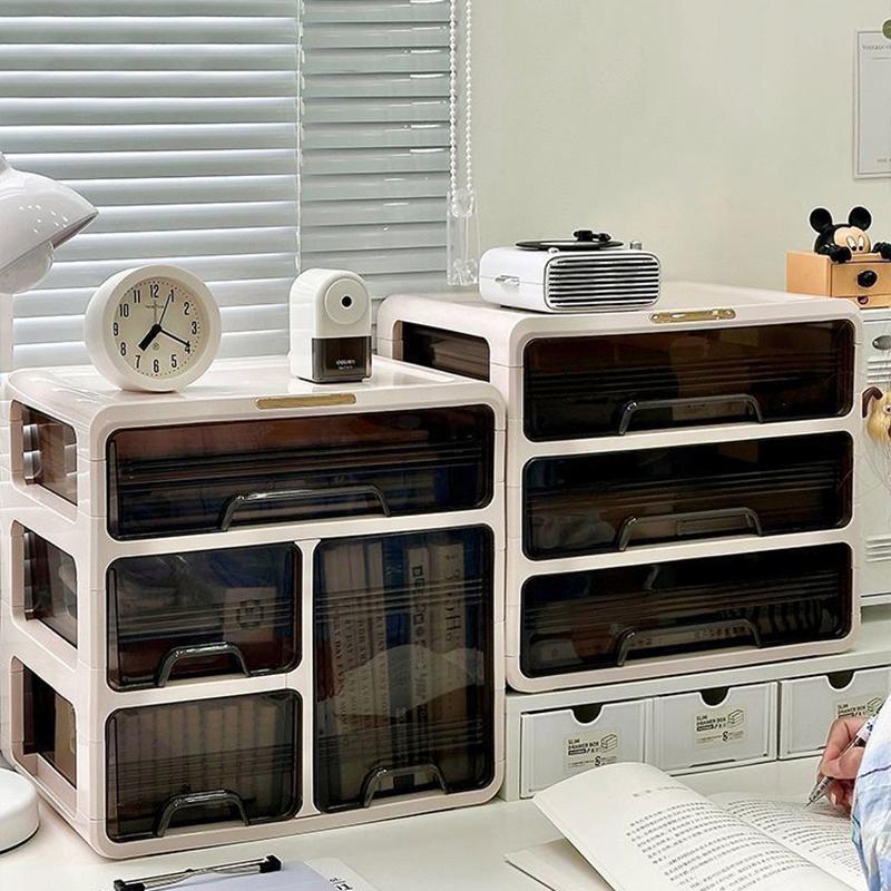 Tủ Đựng Đồ 5 Tầng Đa Năng Để Bàn Cao Cấp Có Ngăn Kéo Xếp Chồng - Hộp Đựng Đồ Mỹ Phẩm Mini Decor Bàn Học Bàn Làm Việc
