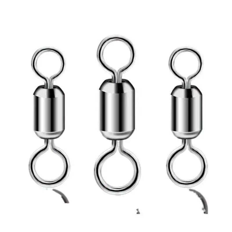 Stainless steel alloy high speed mother swivel ring connector 8 d ring bulk fishing gear accessories