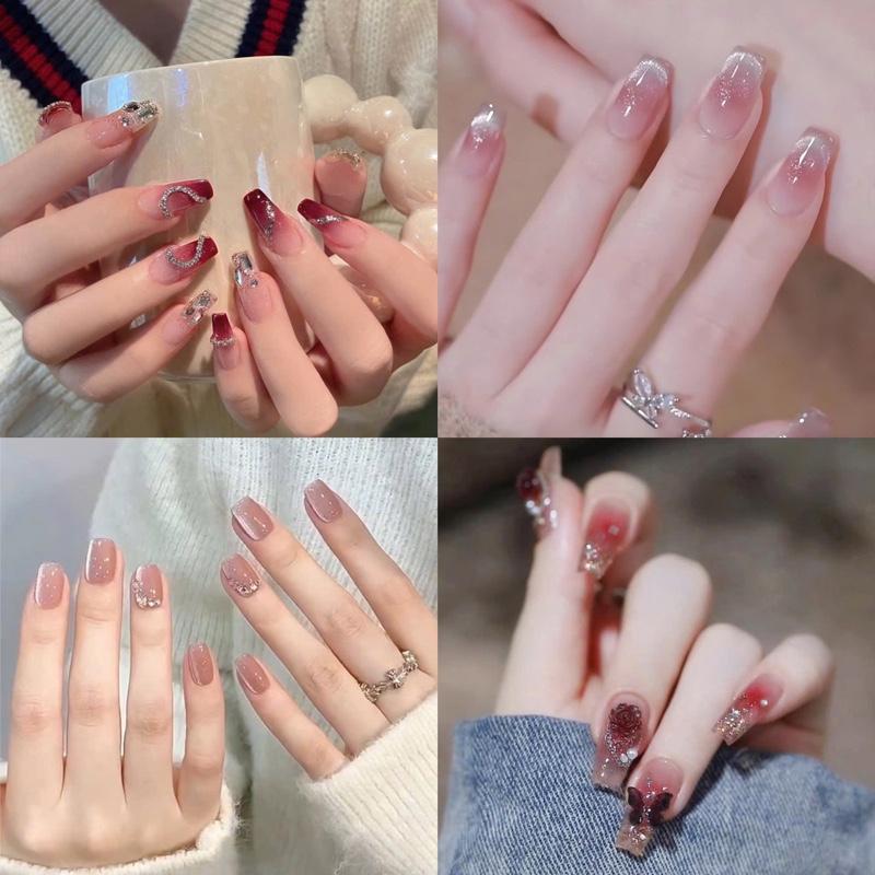 [Giá Sỉ] Combo 4 bộ T.ặng 1 bộ nail box  Nữ  Làm Nail tại nhà