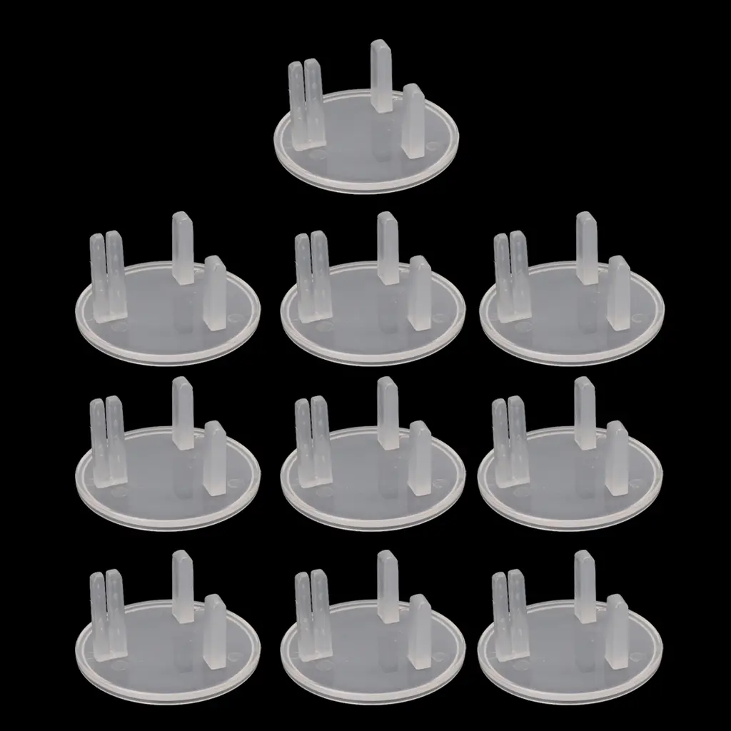 10X UK Child Safety Socket Covers Electrical Outlet Protectors Kid Proof Clear Child Proof Outlet Plug Covers