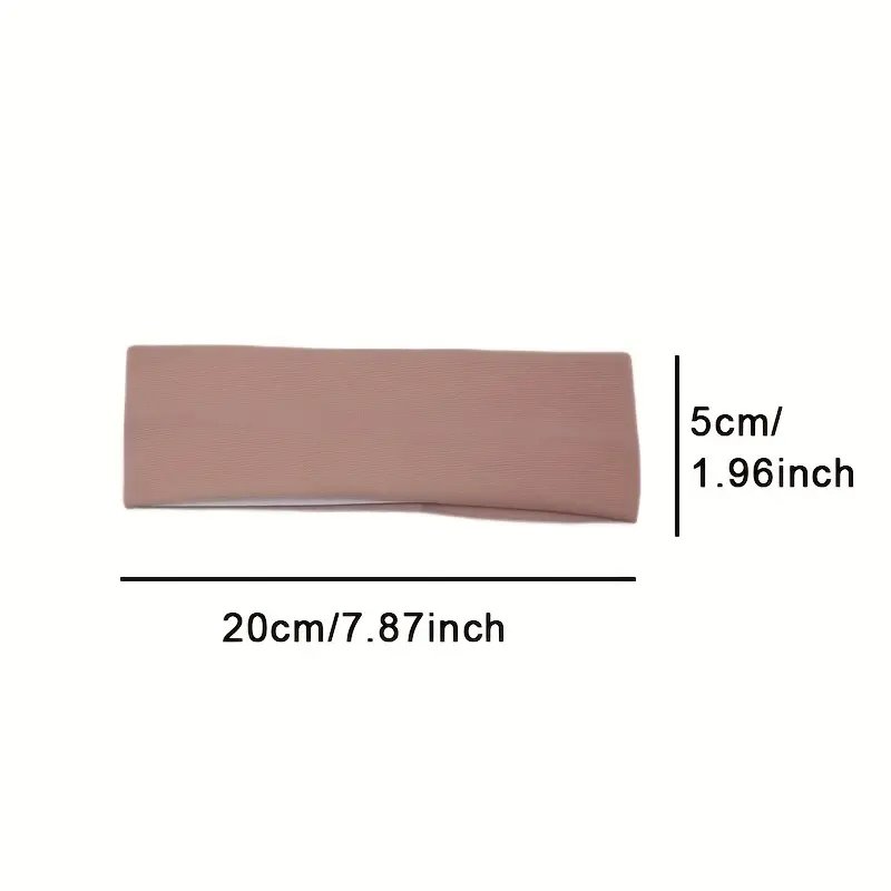 Women's Sports Hair Band, Outdoor Running Fitness Yoga Sweat Band, Colorful Universal Headband Anti-sweat Band 3