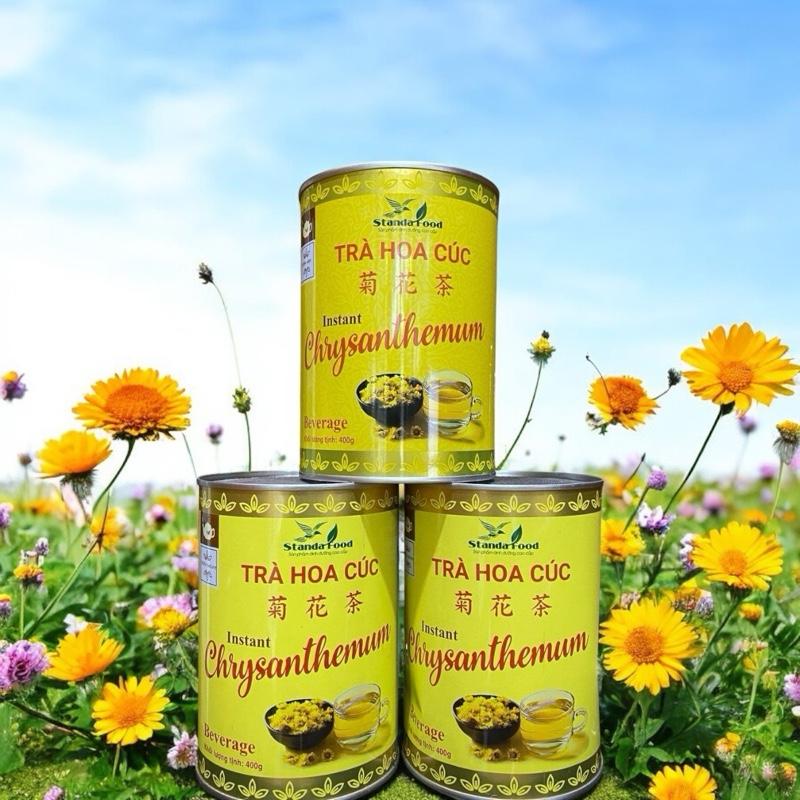   Combo 3 Lon+Ngũ cốc gạo lứt  Trà Hoa Cúc 400gr Loại 1 Lợi Sữa 60% Hoa Cúc  Nước Trà Tea Chè traho acuc 