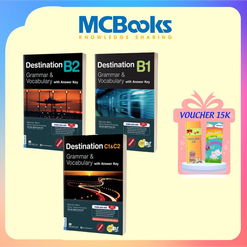Sách Trọn Bộ Giáo Trình Destination Grammar & Vocabulary B1 B2 C1&C2 Có Đáp Án Đi Kèm - Bản mới 2023