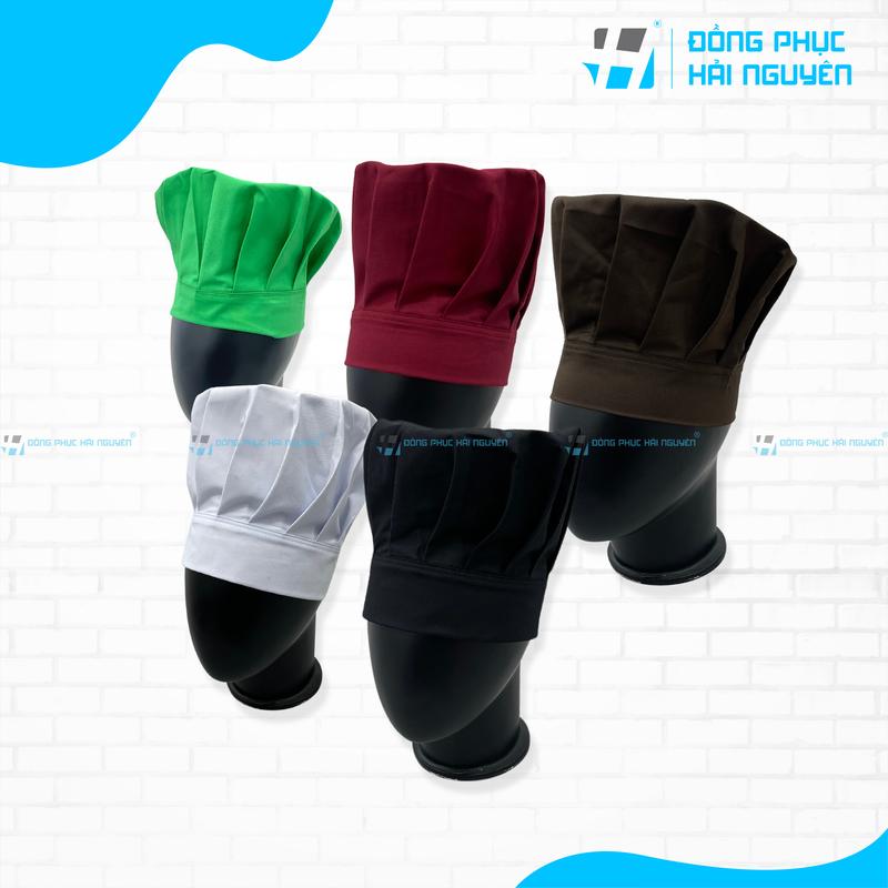 Nón bếp, nón đầu bếp, nón trùm tóc cho bếp nhà hàng freesize cho Nam Nữ 0