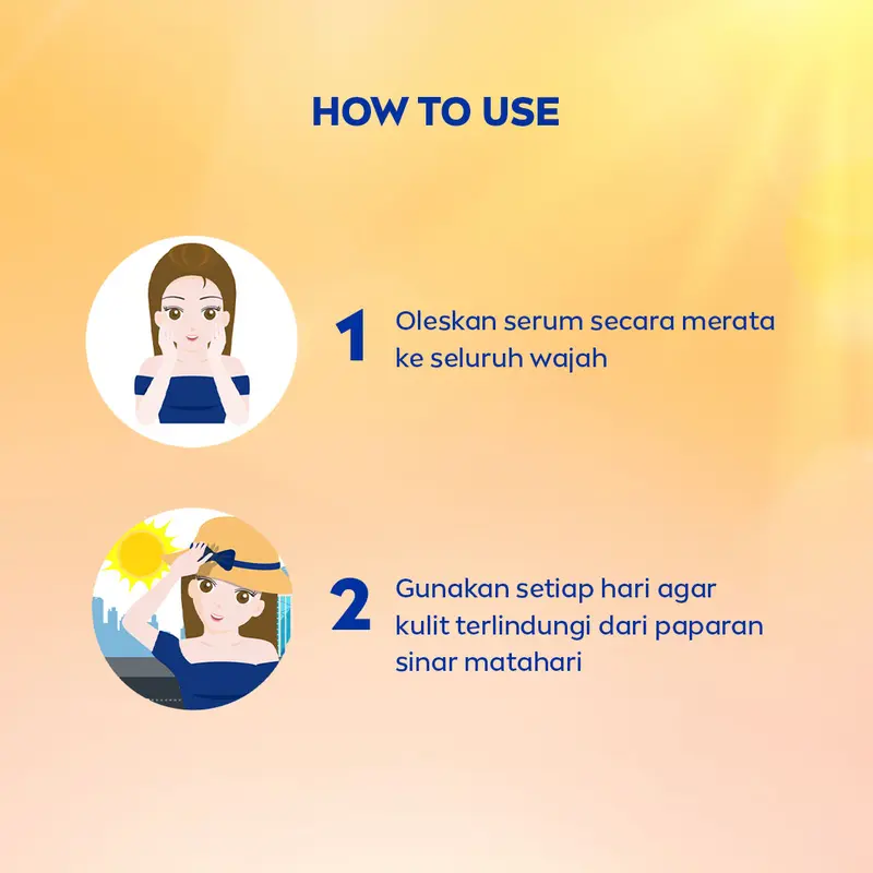 NIVEA SUN Face Serum Extra Protect C&E SPF 50+ PA+++ 30ml - Sunscreen wajah sunblock tone up vitamin daily sun protect face harian lightweight proteksi sinar matahari UV - Gel tekstur ringan, cepat meresap, tidak lengket 5