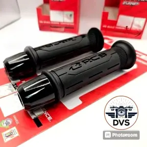 Duta PAKET HANDGRIP RCB HG77 ORIGINAL + JALU STANG FULL CNC UNIVERSAL AEROX NMAX LEXI MIO VARIO PCX BEAT SCOOPY CBR TIGER VIXION R15 fsa motor jalu  motor grip motogp Motorcycle