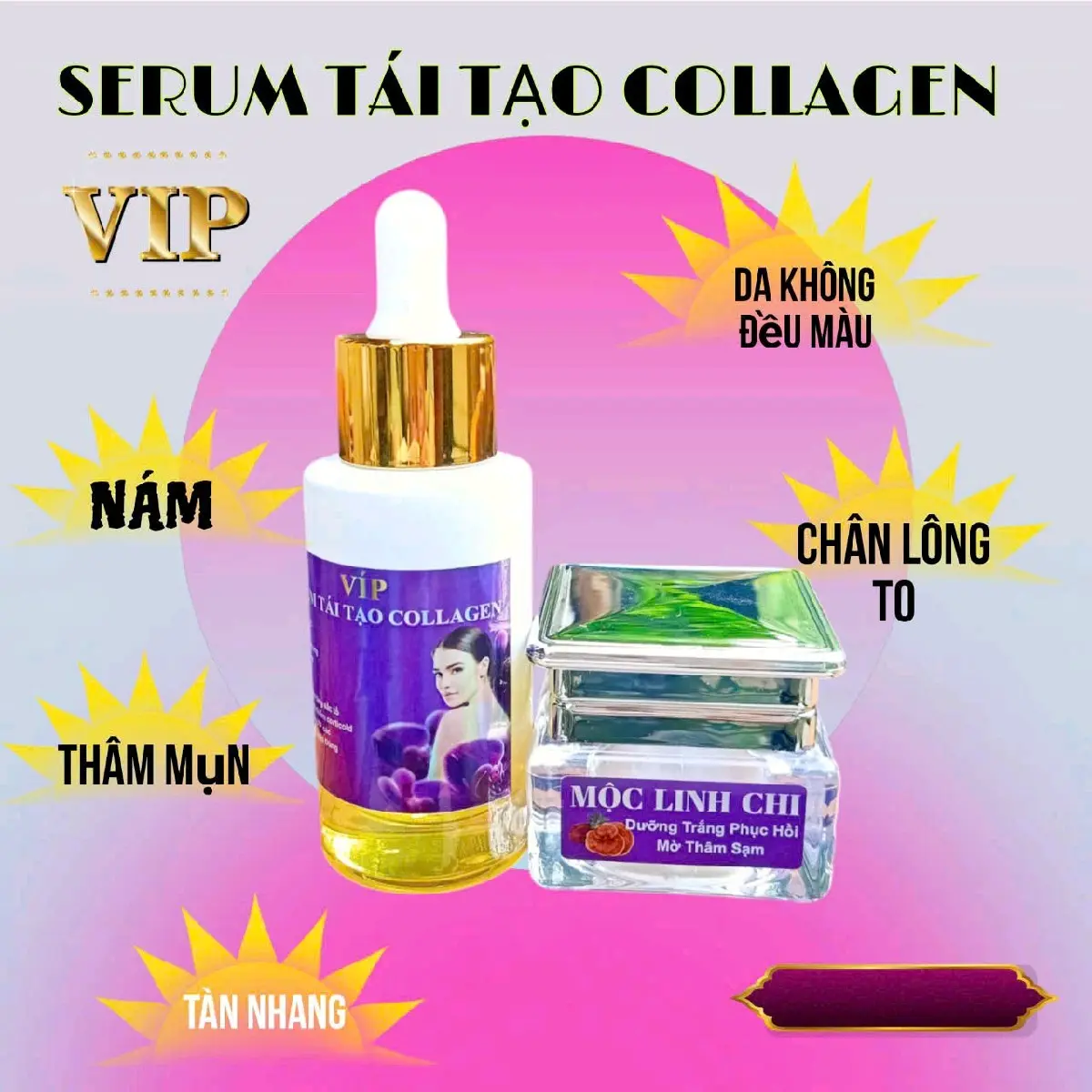 Serum tái tạo Collagen ngăn ngừa nám,  nuôi dưỡng  da