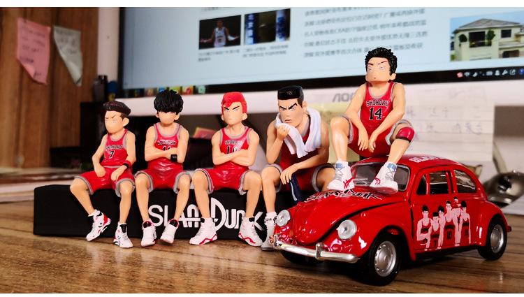 Product Introduction of Car Telephone Number Plate Interior Anime Decoration SLAM DUNK Hanamichi Sakuragi Action Figure Ornament Auto Accessories Gifts 11