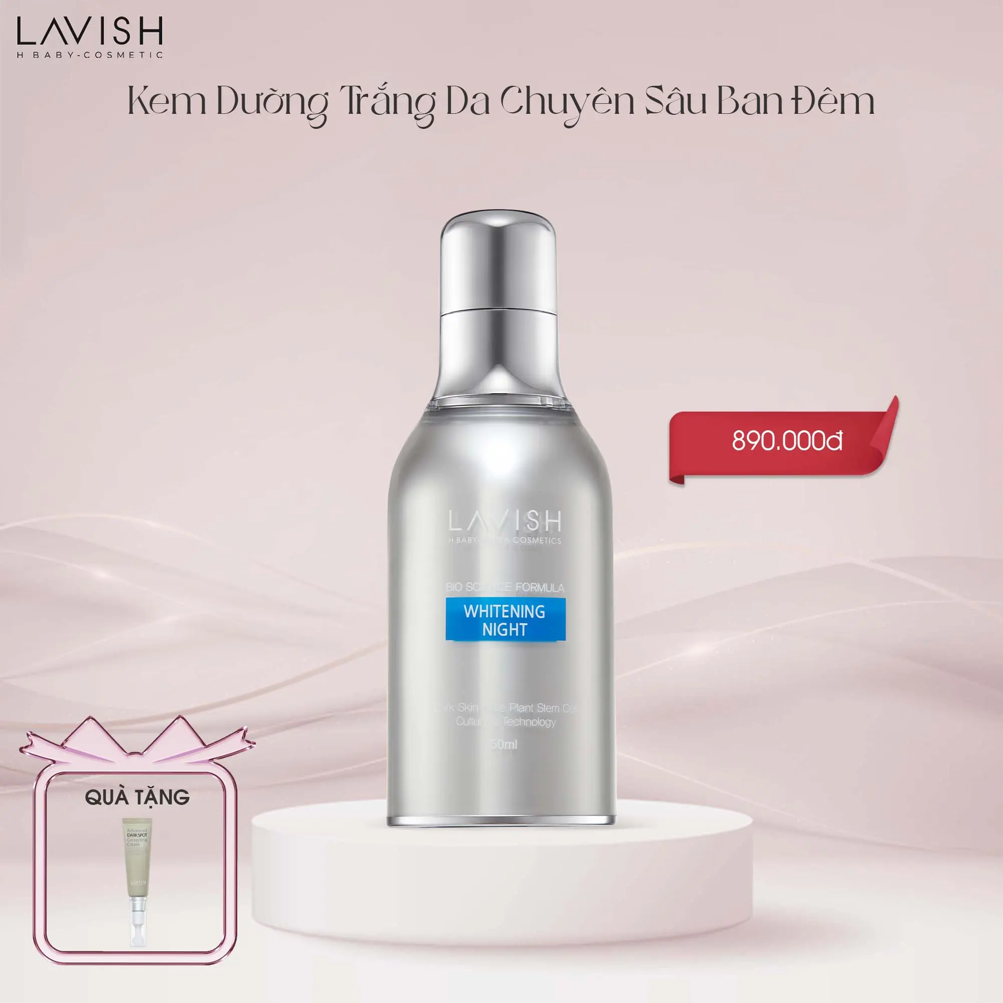Kem Dưỡng Sáng Da Chuyên Sâu Ban Đêm  Lavish H Baby