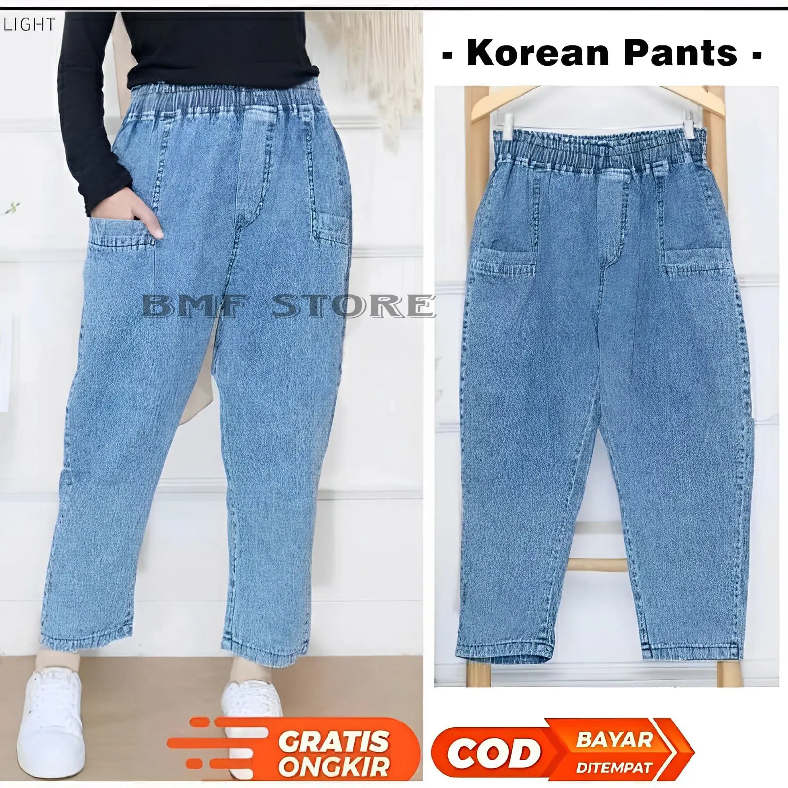 SOFIA - CELANA TIMMY JEANS SNOW BLUE HARUKA TERBARU