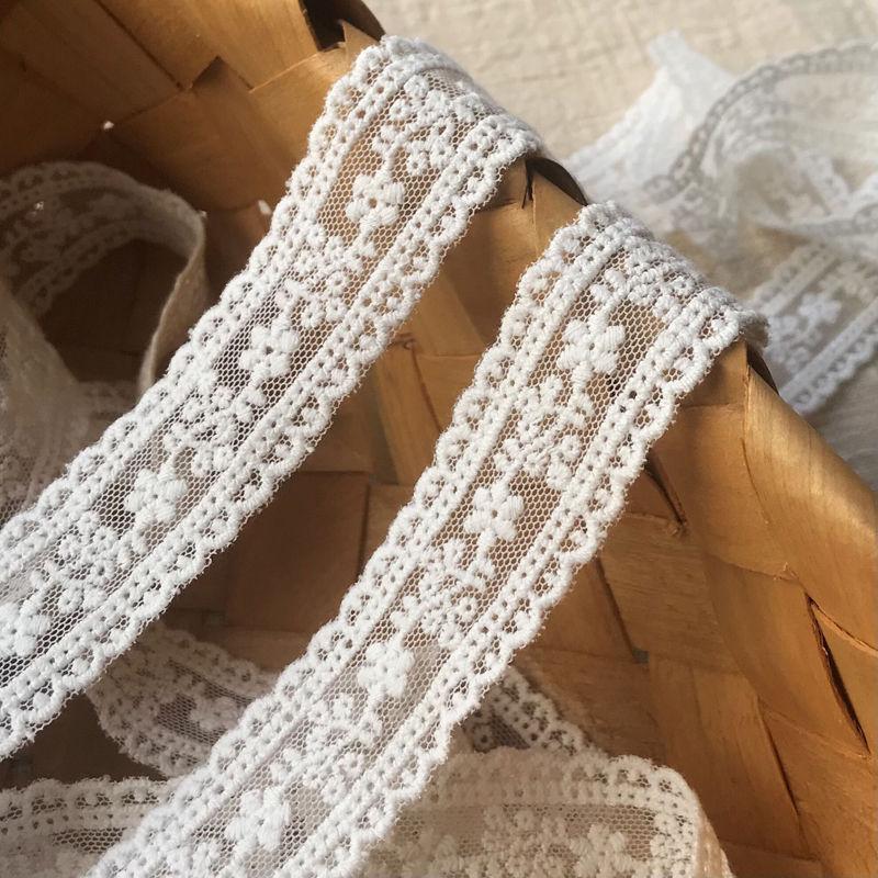 Product Introduction of Handmade DIY Accessories Mesh Embroidery Lace Cotton Thread Clothes Edge Lock Decoration 4cm 1