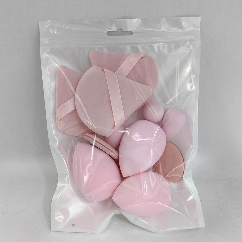 Product Introduction of 14PCs velvet powder puff & makeup sponge set-skin-friendly, dual-use wet/dry blenders for flawless foundation application 17