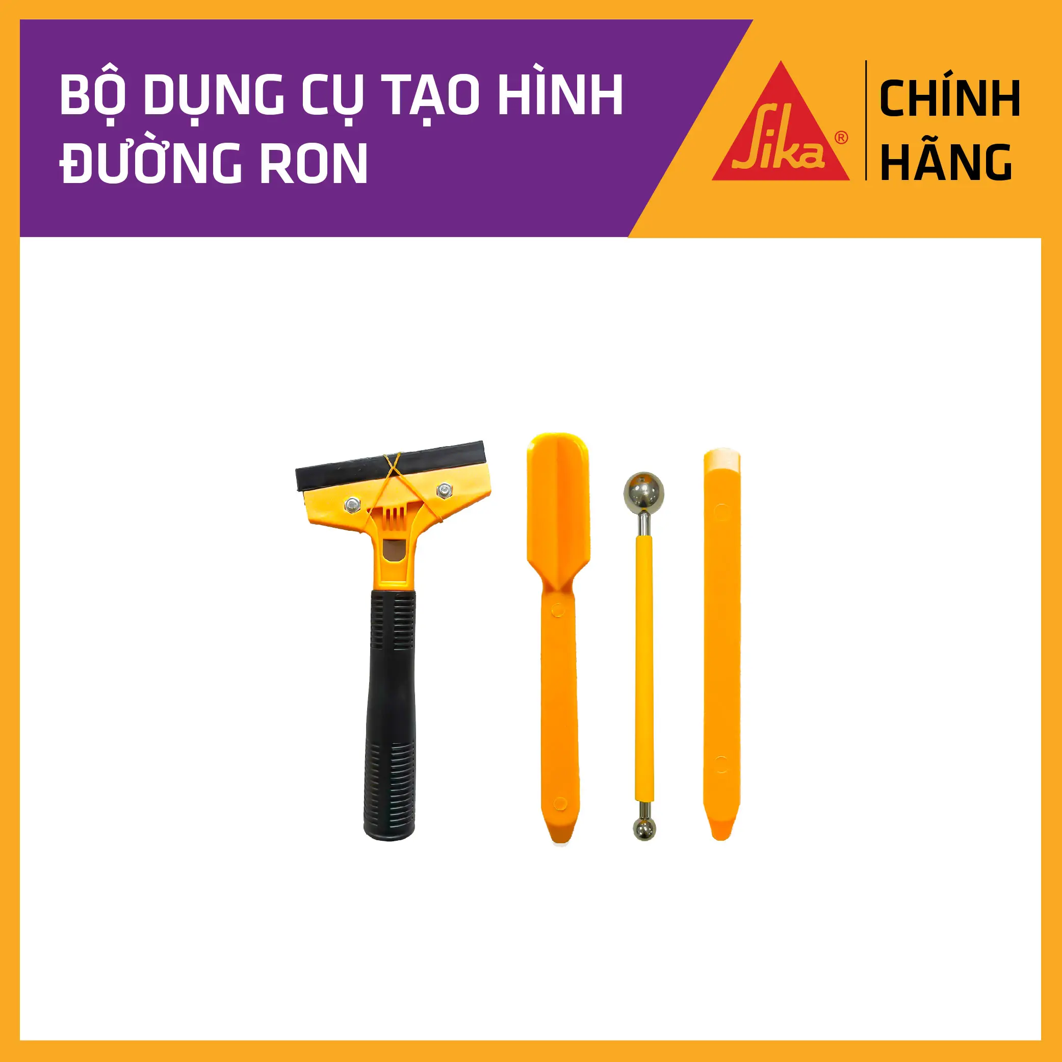 Sika - Bộ dụng cụ chuyên dụng tạo hình đường ron thi công keo chà ron epoxy hai thành phần SikaCeram  - 850 Design