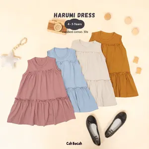 Cah Bocah Harumi Dress Anak Perempuan Tanpa Lengan