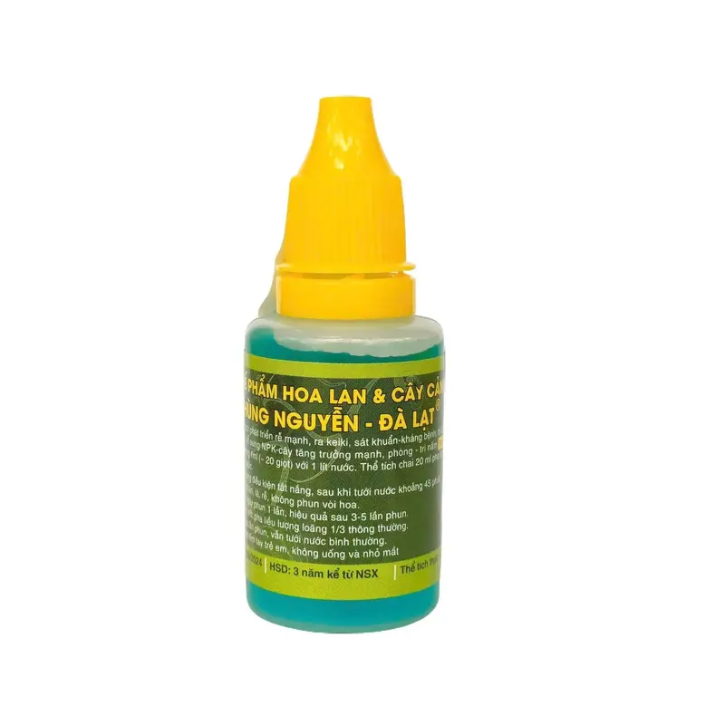 Phân bón sinh học Hùng Nguyễn 6in1 cho hoa lan và cây cảnh, 20ml - Kích rễ, kháng bệnh, bổ sung NPK 1