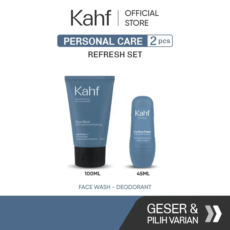 Kahf Paket Personal Care Isi 2 (Face Wash + Deodorant) - Suitable for Daily Use 7