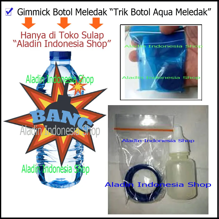 alat sulap illusi botol keluar jin - gimmick botol - prank botol - alat sulap Game Games