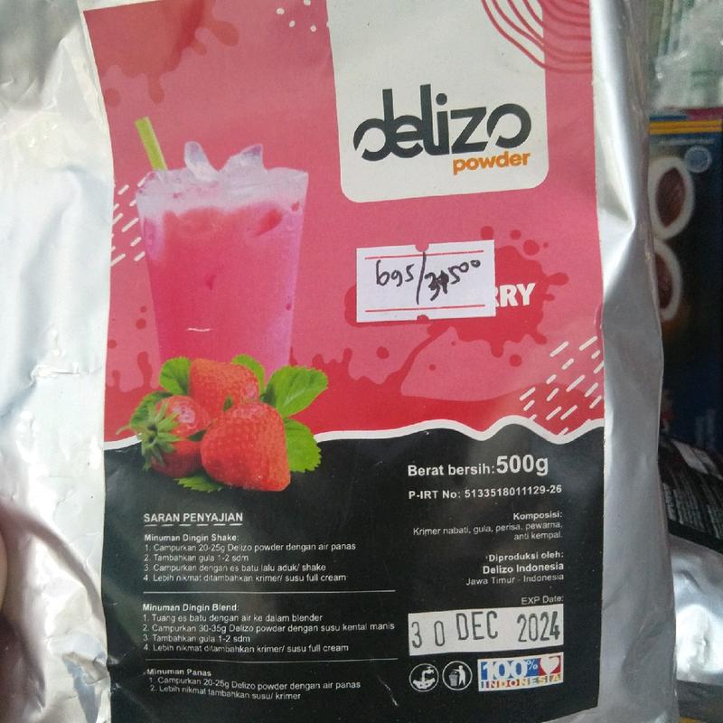 bubuk minuman power drink merk Delizo 500gr Coklat Gula Lemon Instan 5