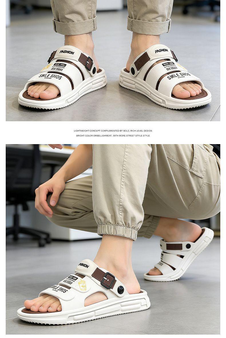 Sandal pria klasik Korea terbaru, bahan EVA, tahan aus dan lentur, tidak mudah berubah bentuk, harga terjangkau