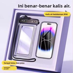 Beg Kalis Air untuk Telefon Sentuh 2025, Cocok untuk Berenang, Berakit, Fotografi Bawah Air, dan Menyelam, Dengan Penutup Kalis Air, Fesyen Supplies Lipat, Cocok untuk Kotak dan Tong Penyimpanan