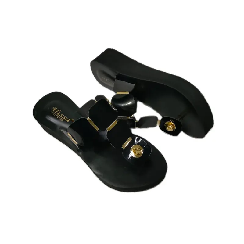 Alisa - Sandal wedges wanita Tinggi 5 CM - Sandal wedges Tali Kotak Cewek Sendal 1