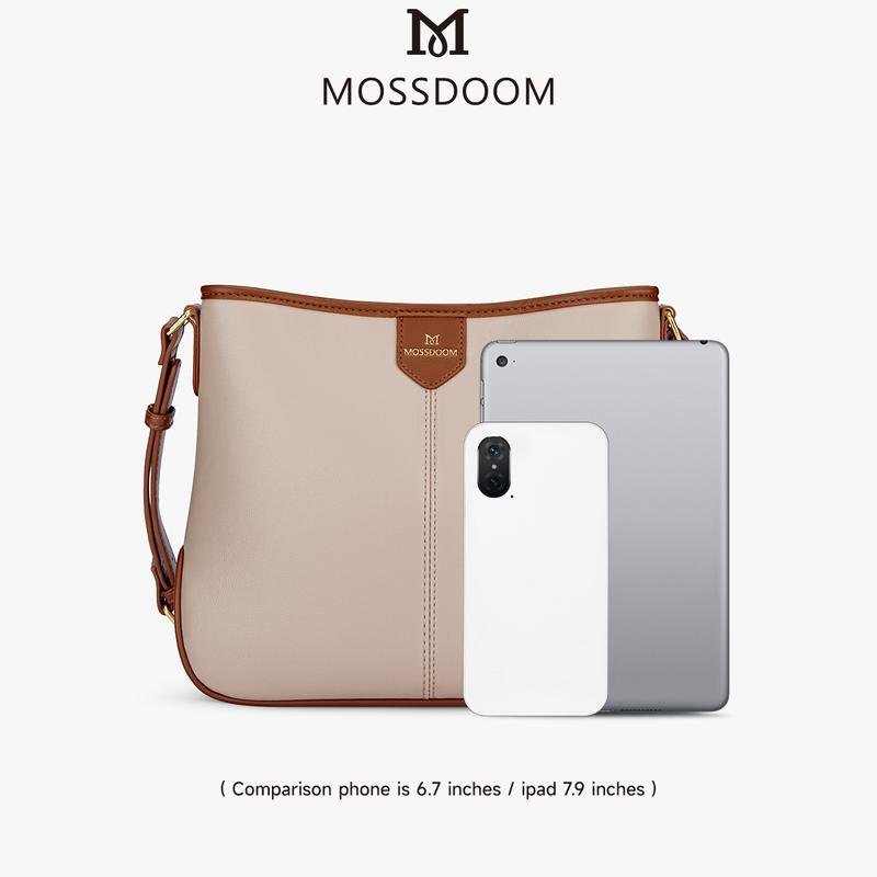 MOSSDOOM Bollie Bag-Túi Đeo Vai Nữ, Phong Cách Đơn Giản 1