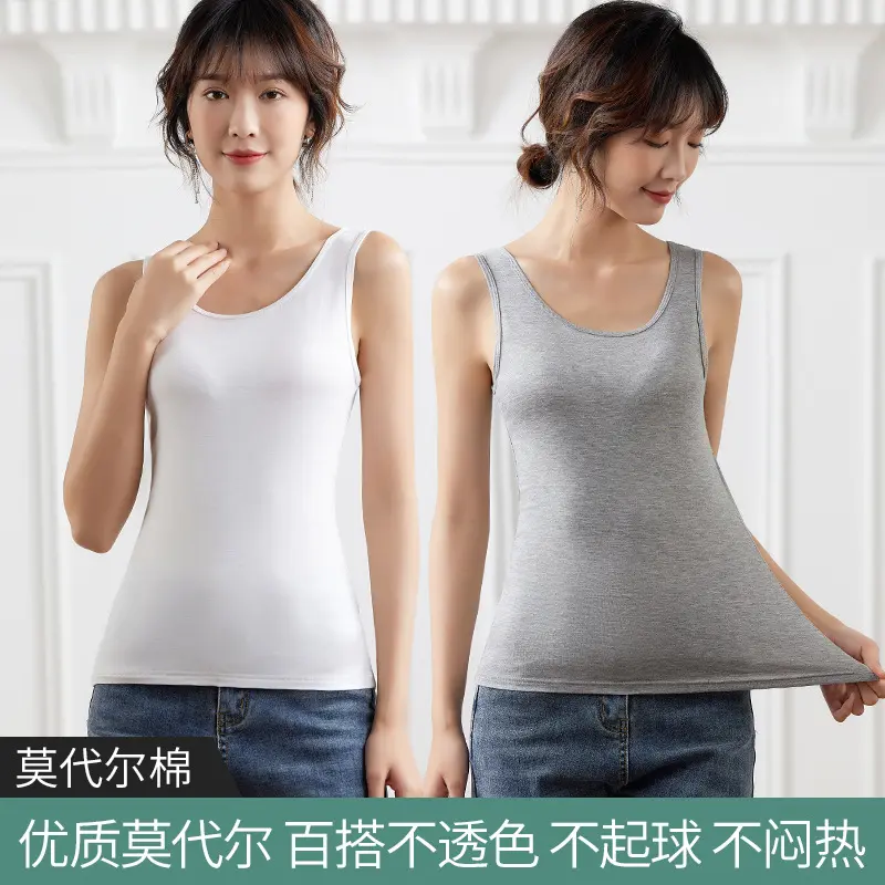 Camisole Women'S Base 2025 Summer All-Matching Outer Wear Sexy Slim Modal Black And White Camisole Women'S Inner Wear