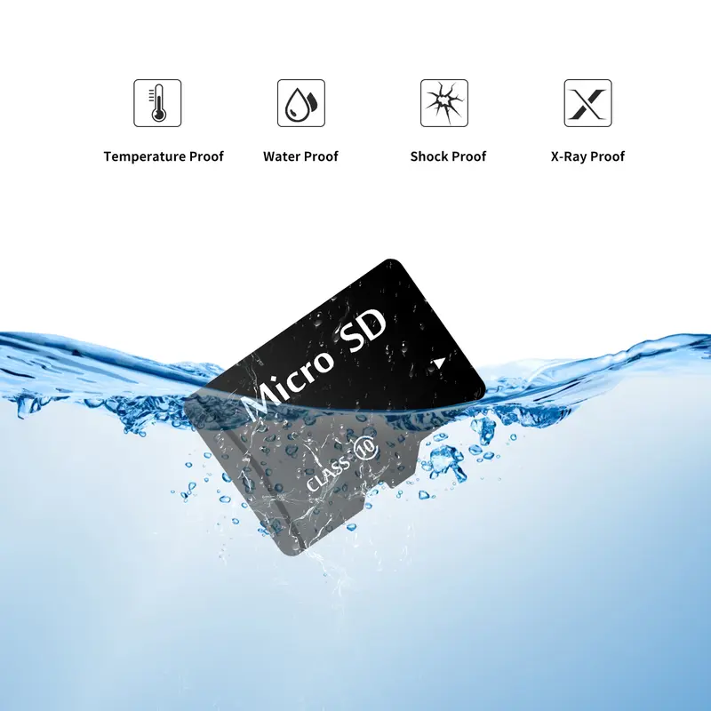 Thẻ nhớ Micro SD, U3, có các tùy chọn dung lượng 128GB, 64GB, 32GB, V30, C10, 16GB, 8GB, 4GB, 2GB, 1GB, 512MB, 256MB, 128MB, A1, Thích hợp cho điện thoại, Thẻ Microsd 3