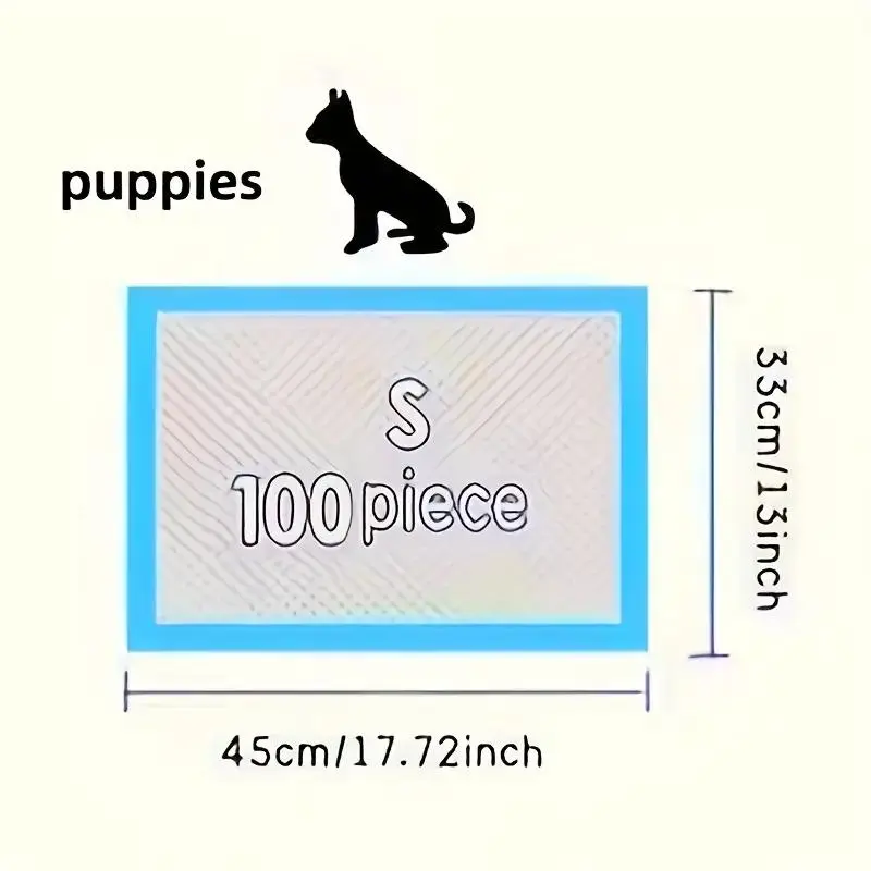 Disposable Dog Pee Pad, 20/40/50/100pcs High Absorbency Leak-proof Dog Toilet Training Pad, Suitable for Dogs and Puppies, Pet Supplies 4