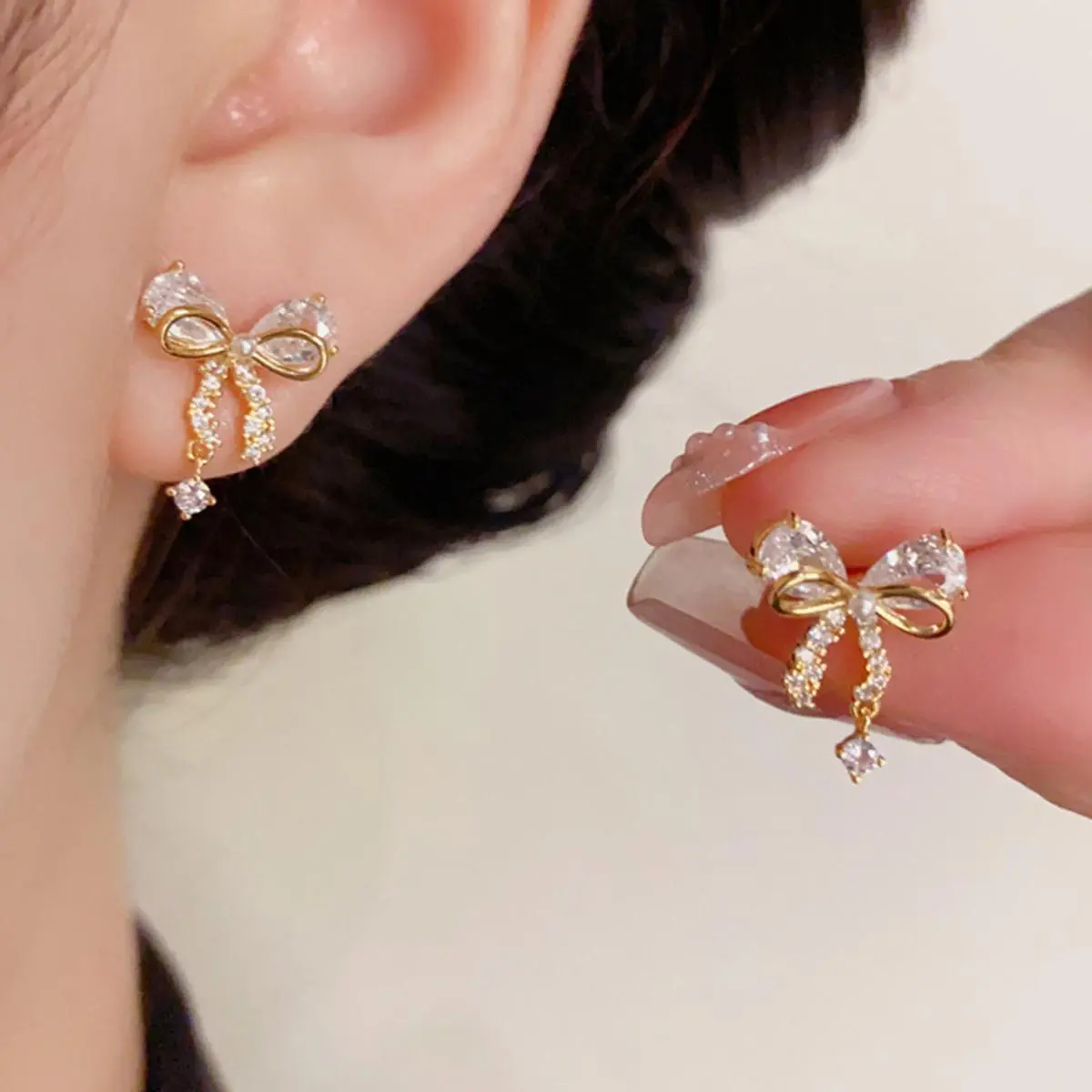 Women'S Earrings, Simple Style Elegant Bow Earrings For Everyday Use And Gifts