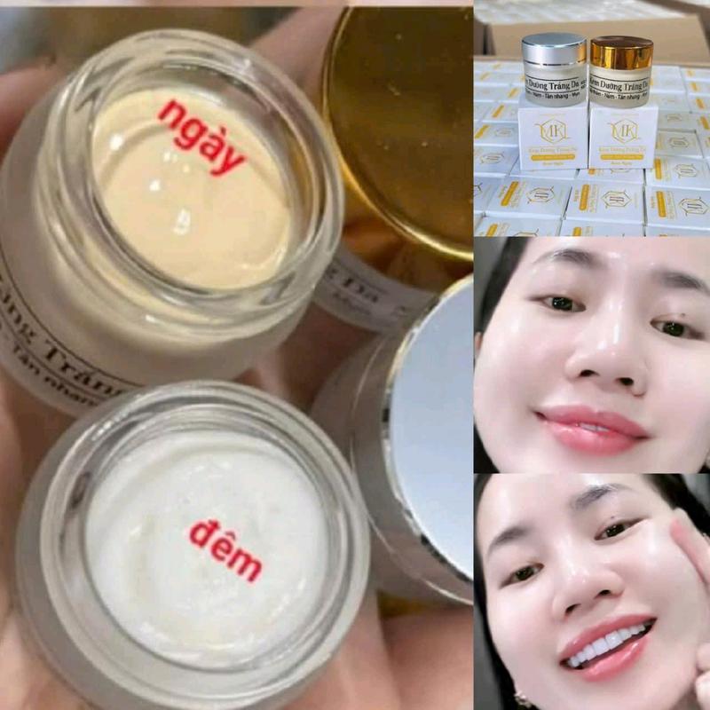  bộ kem mk ngày đêm sạch mụn mờ nám dưỡng trắng da hồng ngày đêm 1 combo 99 k 