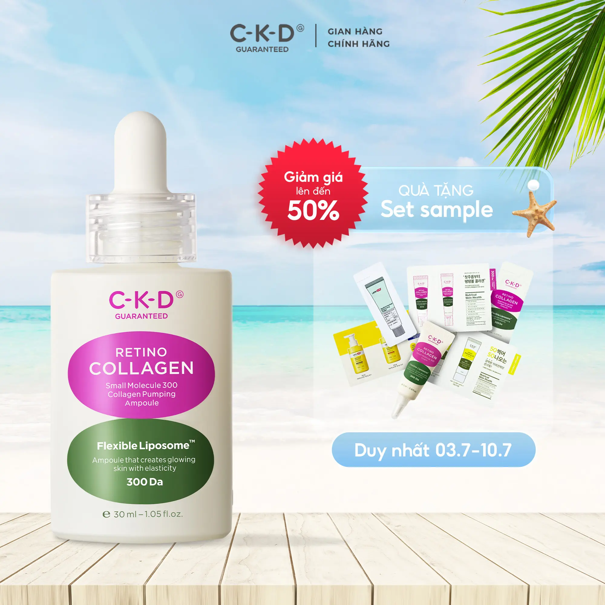Serum Phục Hồi Chuyên Sâu, Ngừa Nếp Nhăn Collagen Pumping Ampoule 30ML - CKD Guaranteed