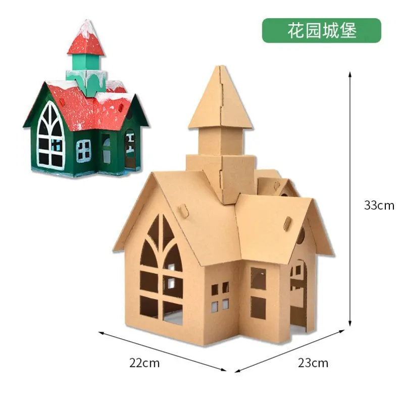 Christmas DIY Cookie House Kit for Kids – Glowing Lights, Creative Handicraft Decoration Set, Perfect for Preschool Gifts 5