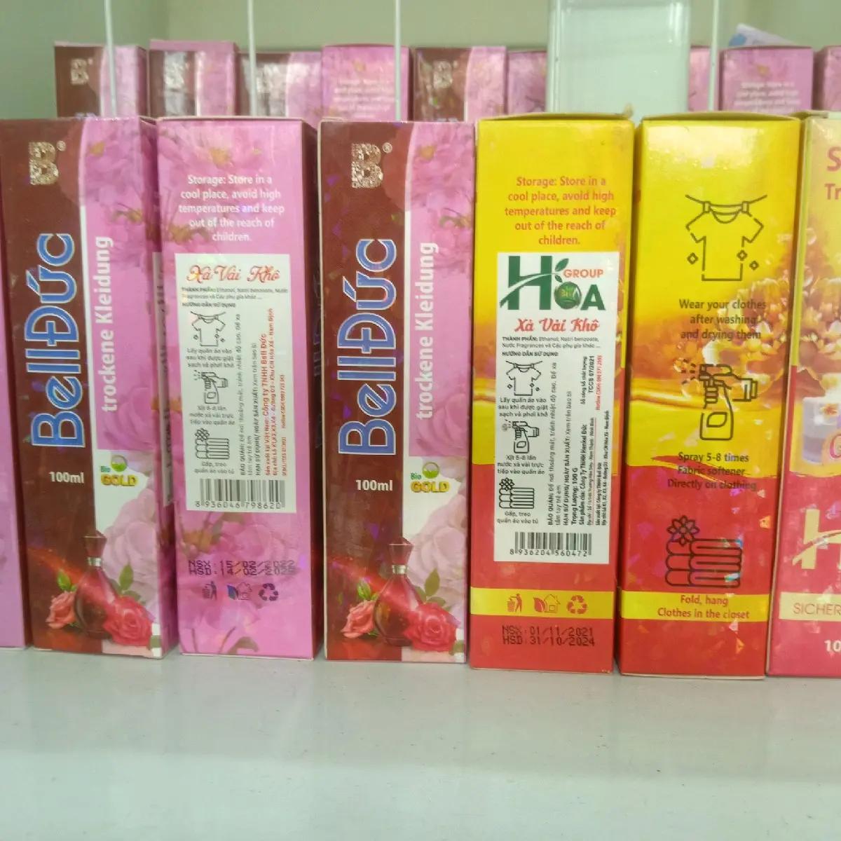 Xả vải khô Sinh hoc Bell Đức
