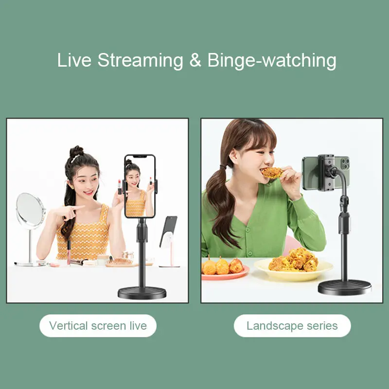 Phone Holder Ring light 40Cm 50Cm +Tripod +2 Holder HP Ring light Tripod Mini Stand HP Live stream Selfie Make Up Vlog 2