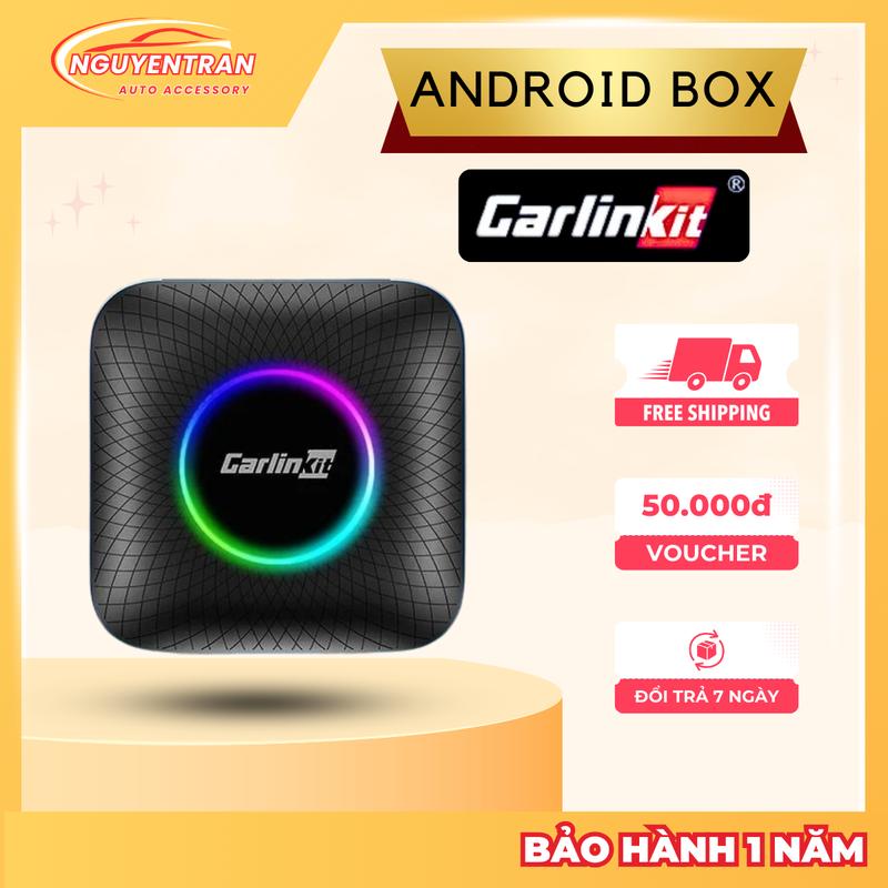 Bộ Android Box Carlinkit Tbox Ambient Led Qualcomm 6225, tặng VietmapS2 dành cho ô tô BH 1 năm Màn Hình Chip android  box