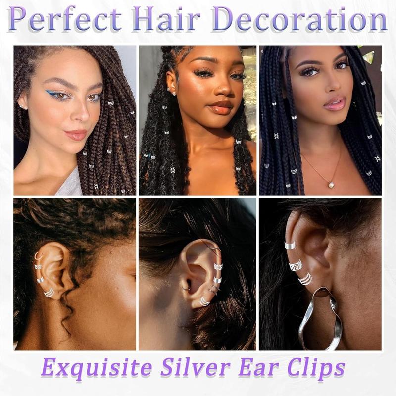 Product Introduction of 217Pcs Hair Accessories Dread Locks Hollow Out Hair Ring Metal Cuff Clips Hair Braiding Dreadlocks Beads Charm and Hair Braid Tubes for Braids 11
