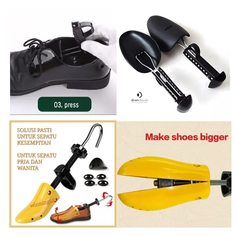 Alat Memperlebar Dan Memperbesar Sepatu Sempit Catok Penyangga Sepatu 1