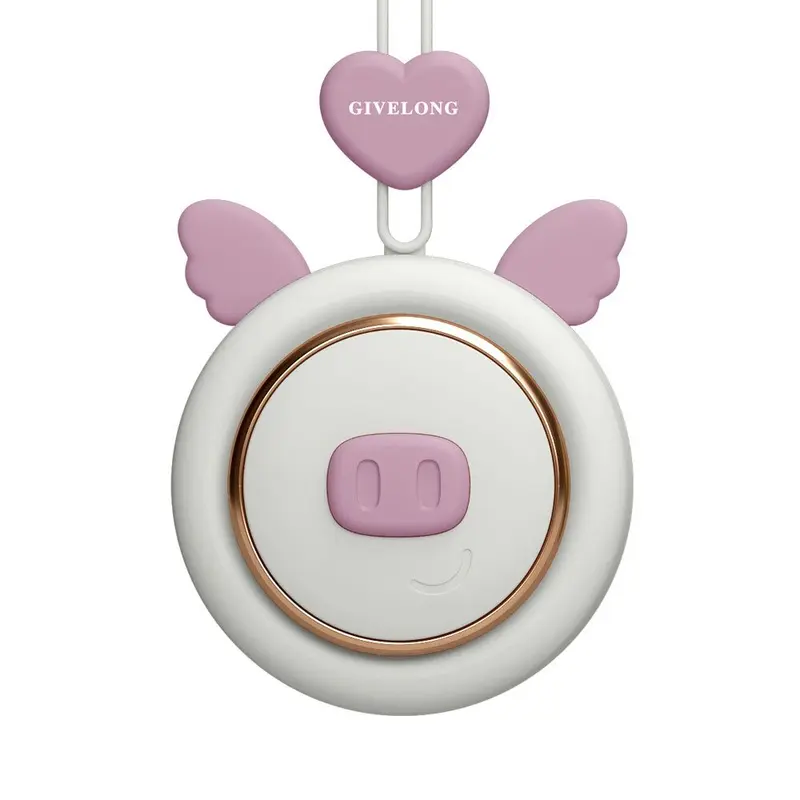 Kipas Angin Leher Portable Model Leher Cute Pig Multiwarna 8